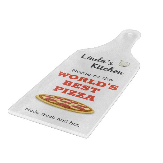 Aangepaste keuken "Beste Pizza ter wereld" Snijplank (Hoek)