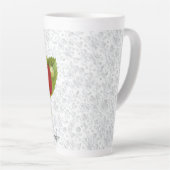Aangepaste keuken hoge latte mok met aardbei (Rechterhoek)