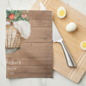 Aangepaste keuken-kerstboomhanddoek theedoek (Quarter Fold)