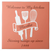 Aangepaste keuken tegeltje (Voorkant)