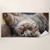 Aangepaste keuken voor Cute Cat Beach Strandlaken (Voorkant)