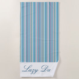 Aangepaste keukendoek - Meerkleurige strips Strandlaken