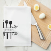 Aangepaste Keukengerei Whisk Rolling Pin Spatula Theedoek (Quarter Fold)