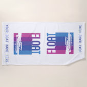 Aangepaste keukenhanddoek met pontoon strandlaken (Voorkant)