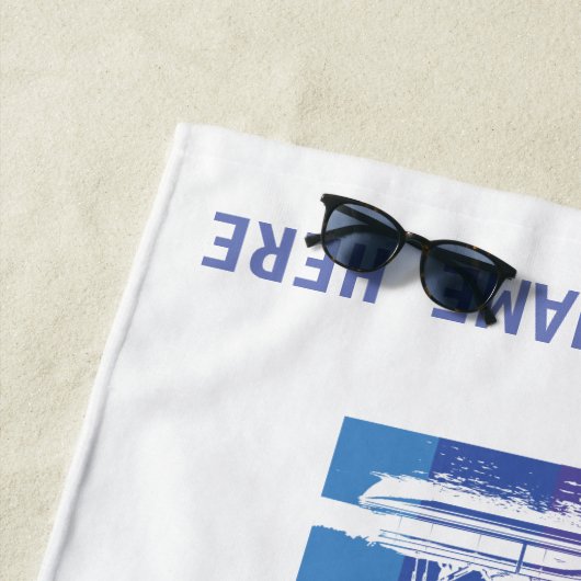 Aangepaste keukenhanddoek met pontoon strandlaken (In situ)