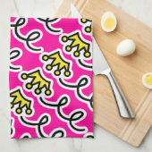 Aangepaste keukenhanddoek met prinseskroon (Quarter Fold)