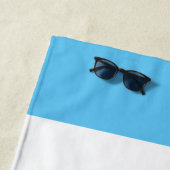 Aangepaste keukenhanddoek - Sky Blue Nautical Strandlaken (In situ)