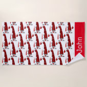 Aangepaste keukenhanddoek van het patroonpatroon strandlaken (Voorkant)