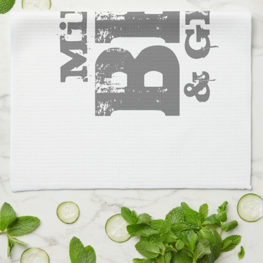 Aangepaste keukenhanddoek voor BBQ party (Gevouwen)