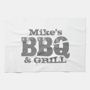 Aangepaste keukenhanddoek voor BBQ party