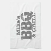 Aangepaste keukenhanddoek voor BBQ party (Verticaal)