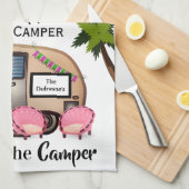 Aangepaste keukenhanddoek voor Camper/Flamingo (Quarter Fold)