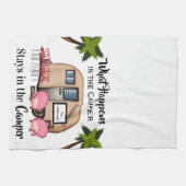 Aangepaste keukenhanddoek voor Camper/Flamingo (Horizontaal)