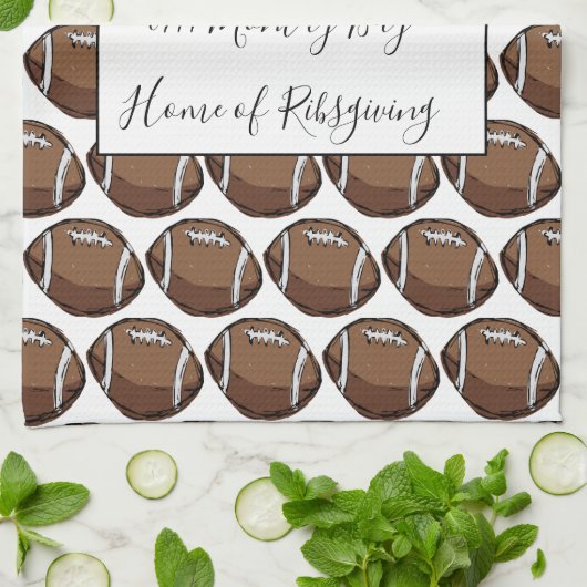 Aangepaste keukenhanddoek voor Football (Gevouwen)