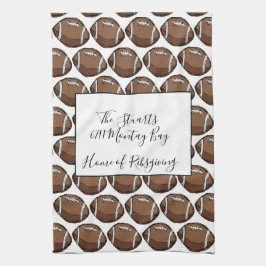 Aangepaste keukenhanddoek voor Football