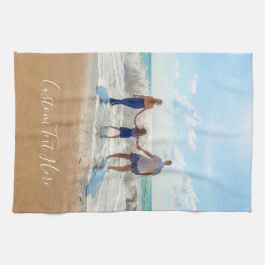 Aangepaste keukenhanddoek voor foto's - Uw eigen o (Horizontaal)