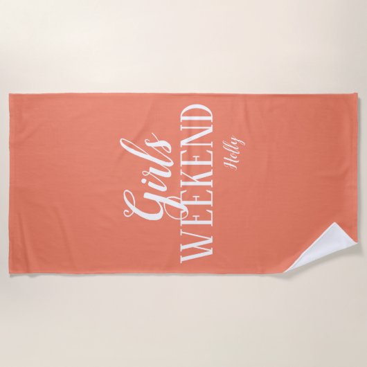 Aangepaste keukenhanddoek voor meisjes strandlaken (Voorkant)