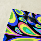 Aangepaste keukenhanddoek voor roze psychedelische strandlaken (In situ)