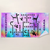 Aangepaste keukenhanddoek voor turbulenties strandlaken (Voorkant)