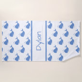 Aangepaste keukenhanddoek voor walvisstrand strandlaken (Voorkant)