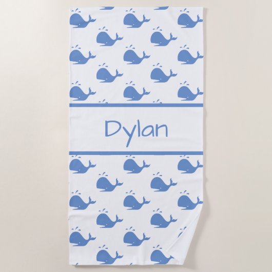 Aangepaste keukenhanddoek voor walvisstrand strandlaken (Voorkant)