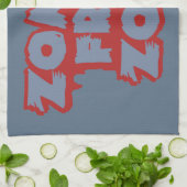 Aangepaste keukenhanddoek voor Zombie Free Zone (Gevouwen)