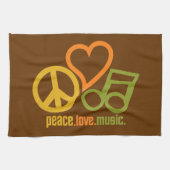 Aangepaste keukenhanddoeken van Peace-Love-Music (Horizontaal)