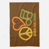 Aangepaste keukenhanddoeken van Peace-Love-Music (Verticaal)
