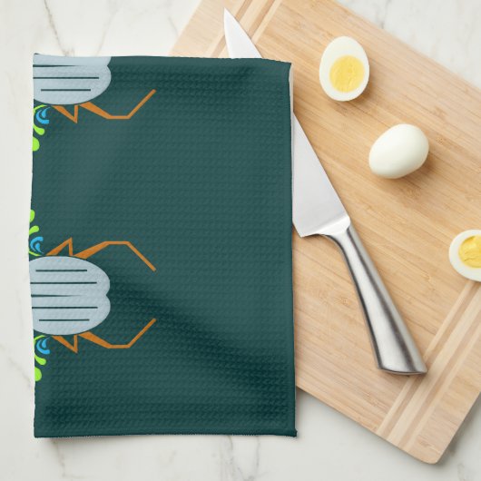 Aangepaste keukenhanddoeken van Scarab (Quarter Fold)