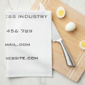 Aangepaste keukenhanddoeken voor Logo en tekst (Quarter Fold)