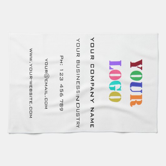 Aangepaste keukenhanddoeken voor Logo en tekst (Horizontaal)