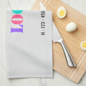 Aangepaste keukenhanddoeken voor Logo en tekst (Quarter Fold)