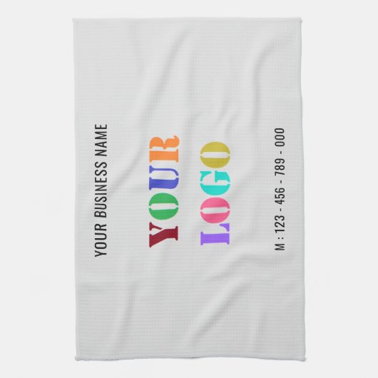 Aangepaste keukenhanddoeken voor Logo en tekst (Verticaal)