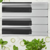 Aangepaste keukenhanddoeken voor piano-toetsenbord (Gevouwen)