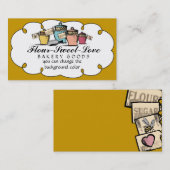 Aangepaste keukenkannisters voor kleurengebruik me visitekaartje (Voorkant / Achterkant)