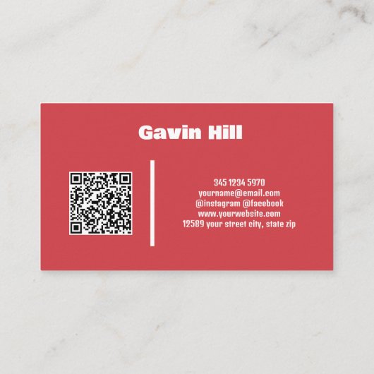 Aangepaste keukenkasten QR Visitekaartje (Achterkant)