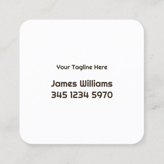 Aangepaste keukenkasten vierkante visitekaartje (Achterkant)