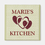 AANGEPASTE KEUKENMAGNEET..ADD JOUW NAAM MAGNEET (Voorkant)