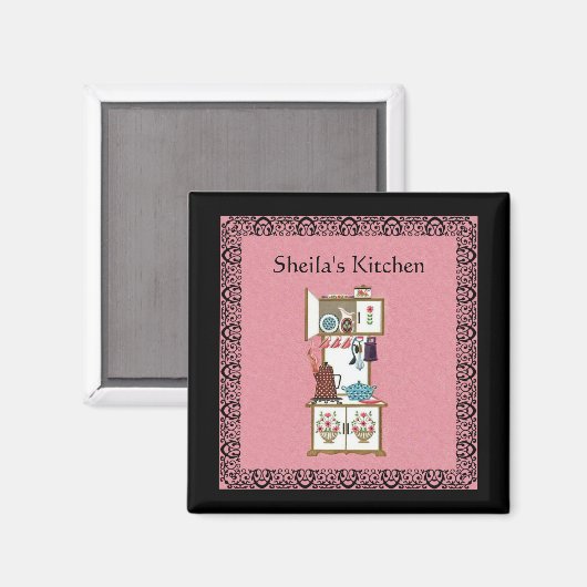 Aangepaste keukenmagneet magneet (Voorkant / Achterkant)