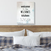 aangepaste keukenquote canvas wand (Insitu (Slaapkamer))