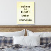 aangepaste keukenquote canvas wand (Insitu (Slaapkamer))