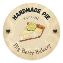 Aangepaste Key Limoen Pie Labels | Gepersonaliseer