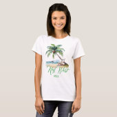 Aangepaste Key West-strand  T-shirt (Voorkant volledig)