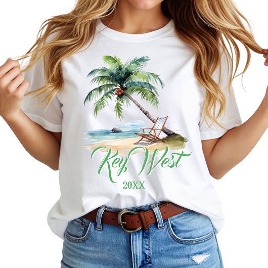 Aangepaste Key West-strand T-shirt