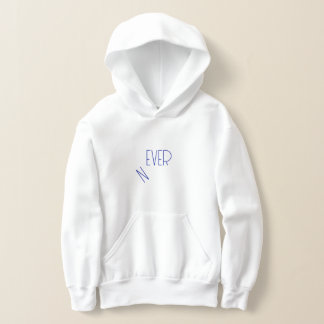 Aangepaste kids minimalistische typografie hoodie