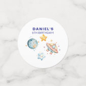 Aangepaste Kids Verjaardag Space-thema Confetti (Kleine voorkant)