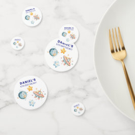 Aangepaste Kids Verjaardag Space-thema Confetti