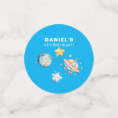 Aangepaste Kids Verjaardag Space-thema Confetti (Kleine voorkant)