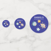 Aangepaste Kids Verjaardag Space-thema Confetti (Voorkanten)