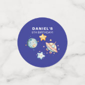 Aangepaste Kids Verjaardag Space-thema Confetti (Kleine voorkant)